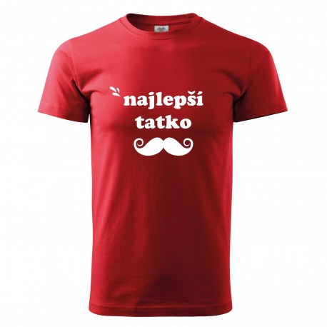 Červené pánske tričko Najlepší tatko