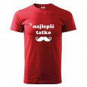 Červené pánske tričko Najlepší tatko
