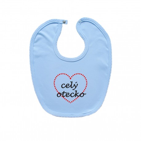 Modrý podbradník na zapínanie Celý otecko