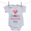 Body s krátkym rukávom Malá princeznička s menom