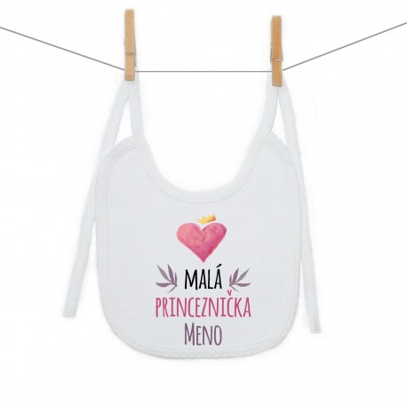 Podbradník na zaväzovanie Malá princeznička s menom