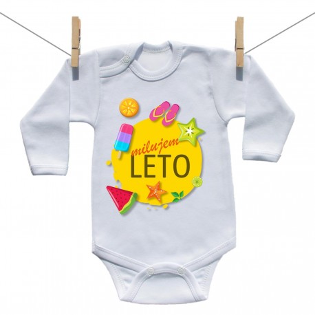 Body s dlhým rukávom Milujem leto Body s dlhým rukávom Milujem leto