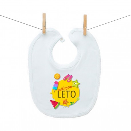 Podbradník na zapínanie Milujem leto Podbradník na zapínanie Milujem leto