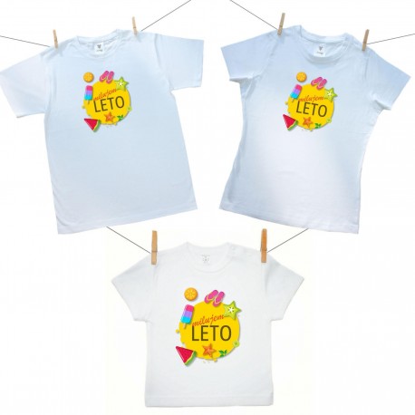 Rodinná sada (tričko s krátkym rukávom) Milujem leto Rodinná sada (tričko s krátkym rukávom) Milujem leto