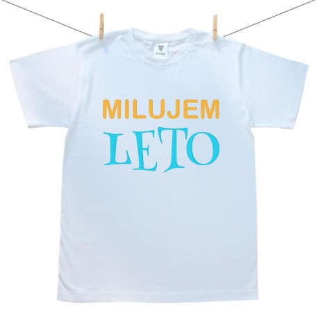 Pánske tričko s krátkym rukávom Milujem leto