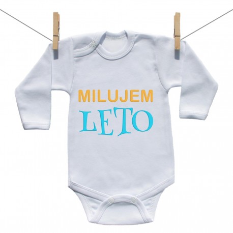 Body s dlhým rukávom Milujem leto Body s dlhým rukávom Milujem leto