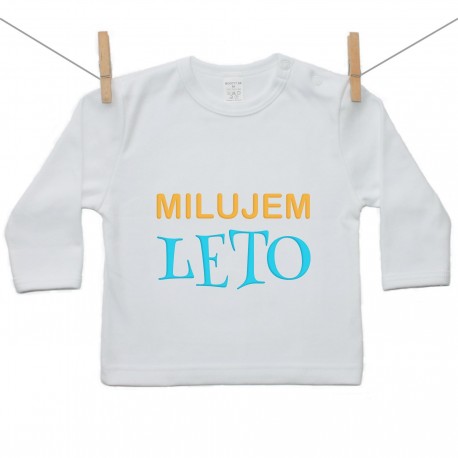 Tričko s dlhým rukávom Milujem leto Tričko s dlhým rukávom Milujem leto
