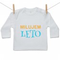Tričko s dlhým rukávom Milujem leto