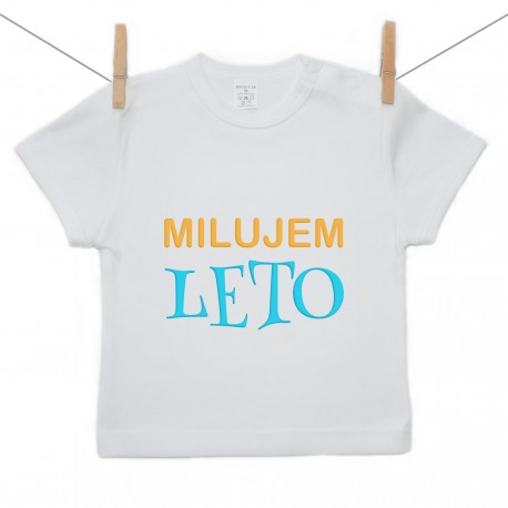 Tričko s krátkym rukávom Milujem leto Tričko s krátkym rukávom Milujem leto