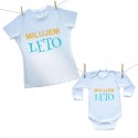 Rodinná sada (body s dlhým rukávom) Milujem leto