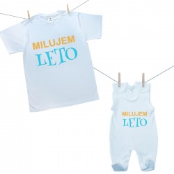 Rodinná sada (dupačky) Milujem leto