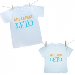 Rodinná sada (tričko s krátkym rukávom) Milujem leto