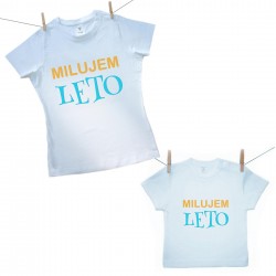 Rodinná sada (tričko s krátkym rukávom) Milujem leto
