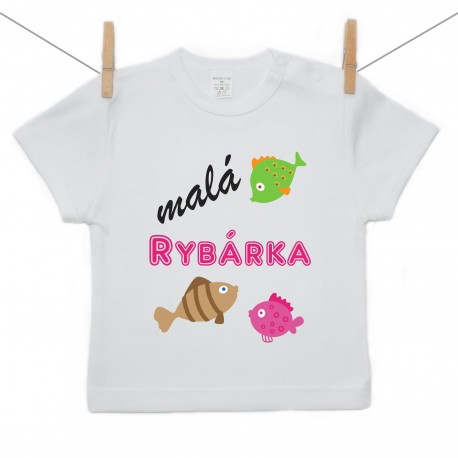 Tričko s krátkym rukávom Malá rybárka Tričko s krátkym rukávom Malá rybárka