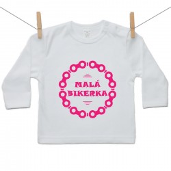 Tričko s dlhým rukávom Malá bikerka