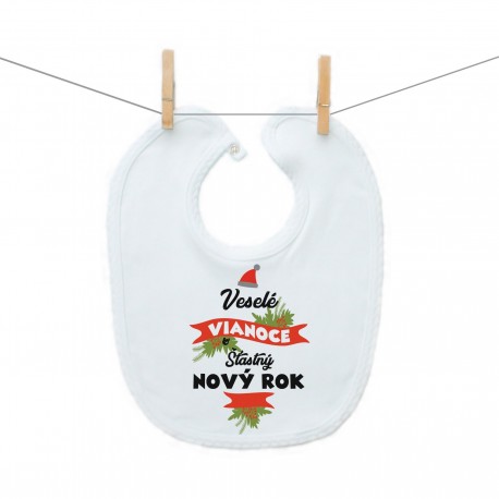 Podbradník na zapínanie Veselé Vianoce a šťastný nový rok