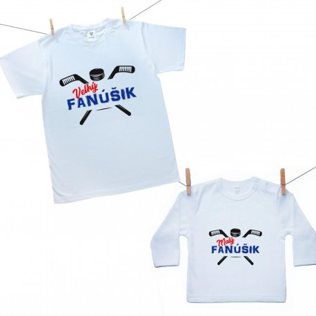 Rodinná sada (tričko s dlhým rukávom) Malý a Veľký Fanúšik