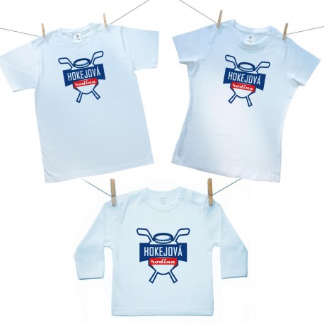 Rodinná sada (tričko s dlhým rukávom) Hokejová rodina