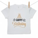 Tričko s krátkym rukávom Happy birthday