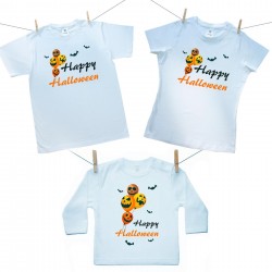 Rodinná sada (tričko s dlhým rukávom) Happy Halloween