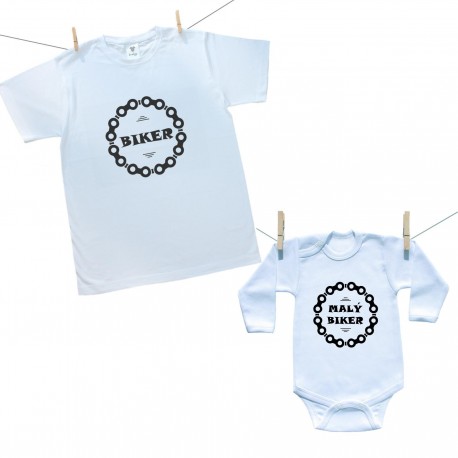 Rodinná sada (body s dlhým rukávom) Rodinná sada Biker