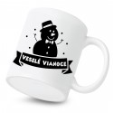 Keramický hrnček Snehuliak Veselé Vianoce
