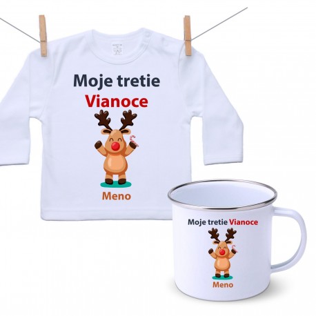 Sada Moje tretie Vianoce so sobíkom a menom dieťatka
