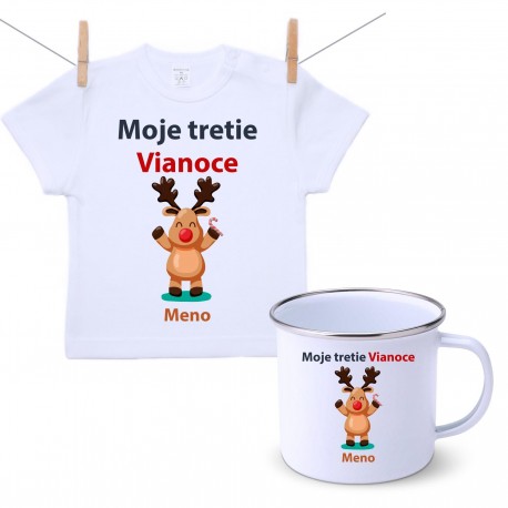 Sada Moje tretie Vianoce so sobíkom a menom dieťatka