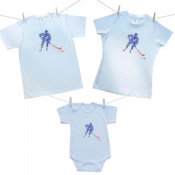 Rodinná sada (body s krátkym rukávom) Hokejista