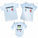 Rodinná sada (body s dlhým rukávom) Batéria nabitá/vybitá rodičia s menom