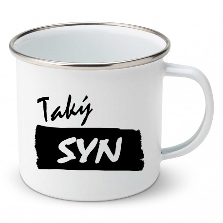 Smaltovaný hrnček Taký syn