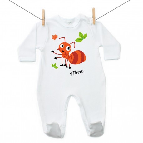 Overal Mravček s menom dieťatka