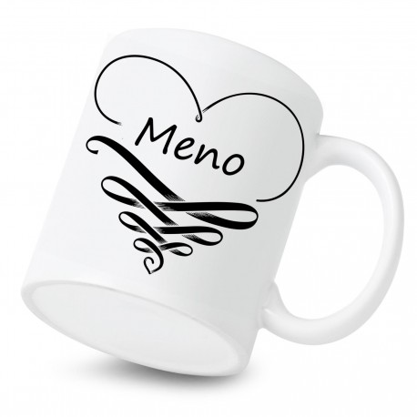 Keramický hrnček Srdiečko s menom Keramický hrnček Srdiečko s menom