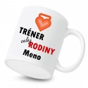Keramický hrnček Tréner celej rodiny s menom dieťatka