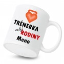Keramický hrnček Trénerka celej rodiny s menom dieťatka