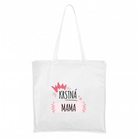 Biela Maxi taška Krstná mama