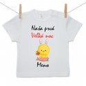 Tričko s krátkym rukávom Naša prvá Veľká noc s menom Dievča