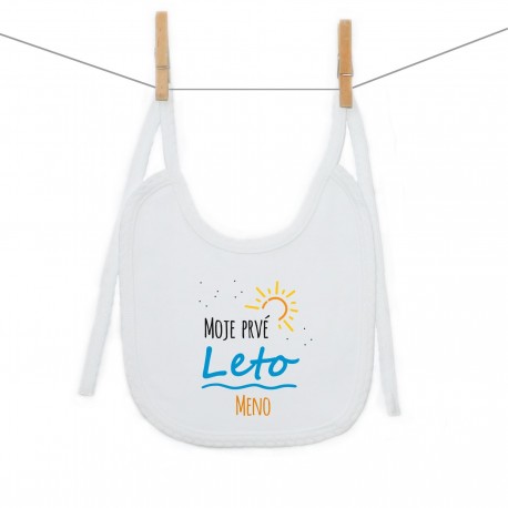 Podbradník na zaväzovanie Moje prvé leto s menom dieťatka Podbradník na zaväzovanie Moje prvé leto s menom dieťatka