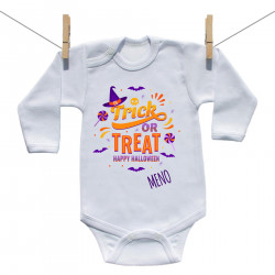 Body s dlhým rukávom Trick or treat s menom