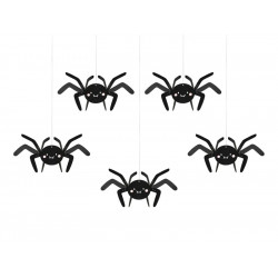 Visiaca dekorácia - Papierové pavúky