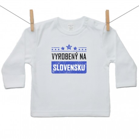 Tričko s dlhým rukávom Vyrobený na Slovensku