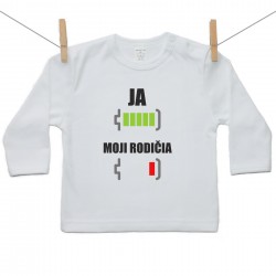 Tričko s dlhým rukávom Batéria nabitá