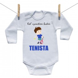 Body s dlhým rukávom Keď vyrastiem budem tenista