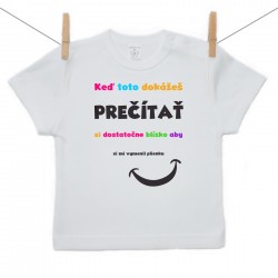 Tričko s krátkym rukávom Keď toto dokážeš prečítať