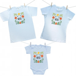 Rodinná sada (body s krátkym rukávom) Jar s vlastným menom