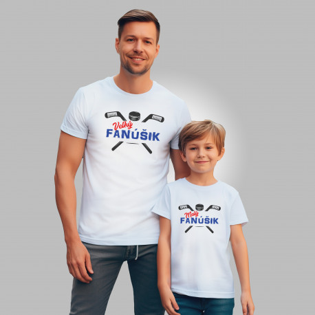 Rodinná sada (tričko s krátkym rukávom) Malý a Veľký Fanúšik