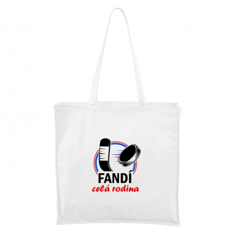 Biela Maxi taška Fandí celá rodina