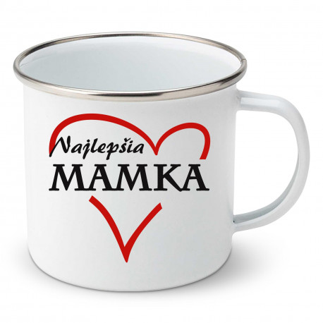 Smaltovaný hrnček Najlepšia mamka