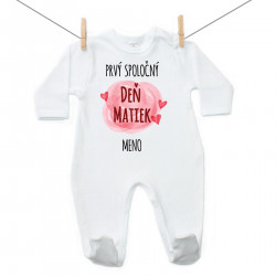 Overal Prvý spoločný Deň matiek s menom dieťatka