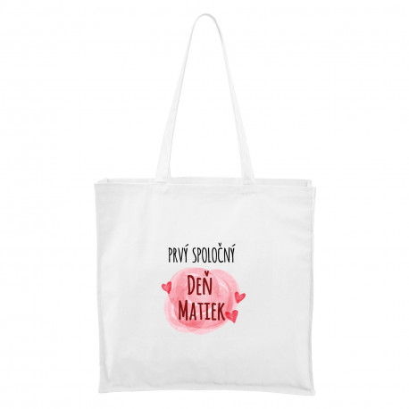 Biela Maxi taška Prvý spoločný Deň matiek